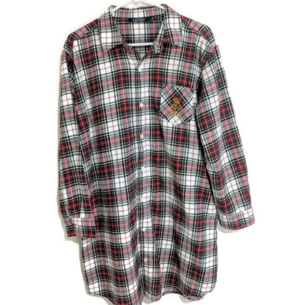 Ralph Lauren Flannel Sleep Shirt Nightgown Large. Reposhing. Too small.